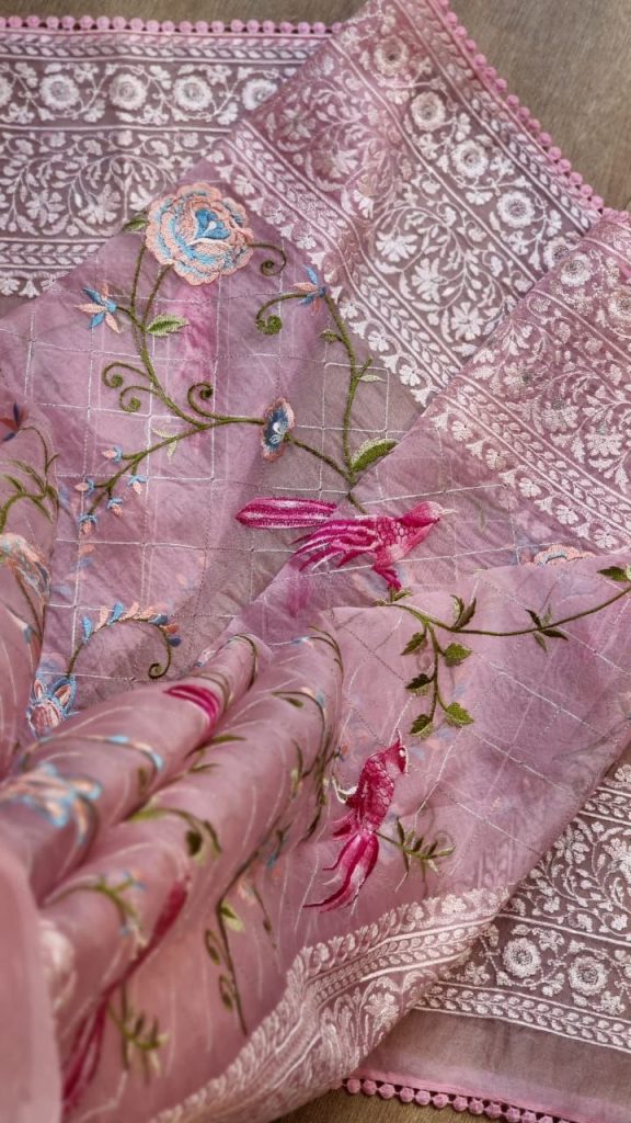 Banarasi pure organza silk